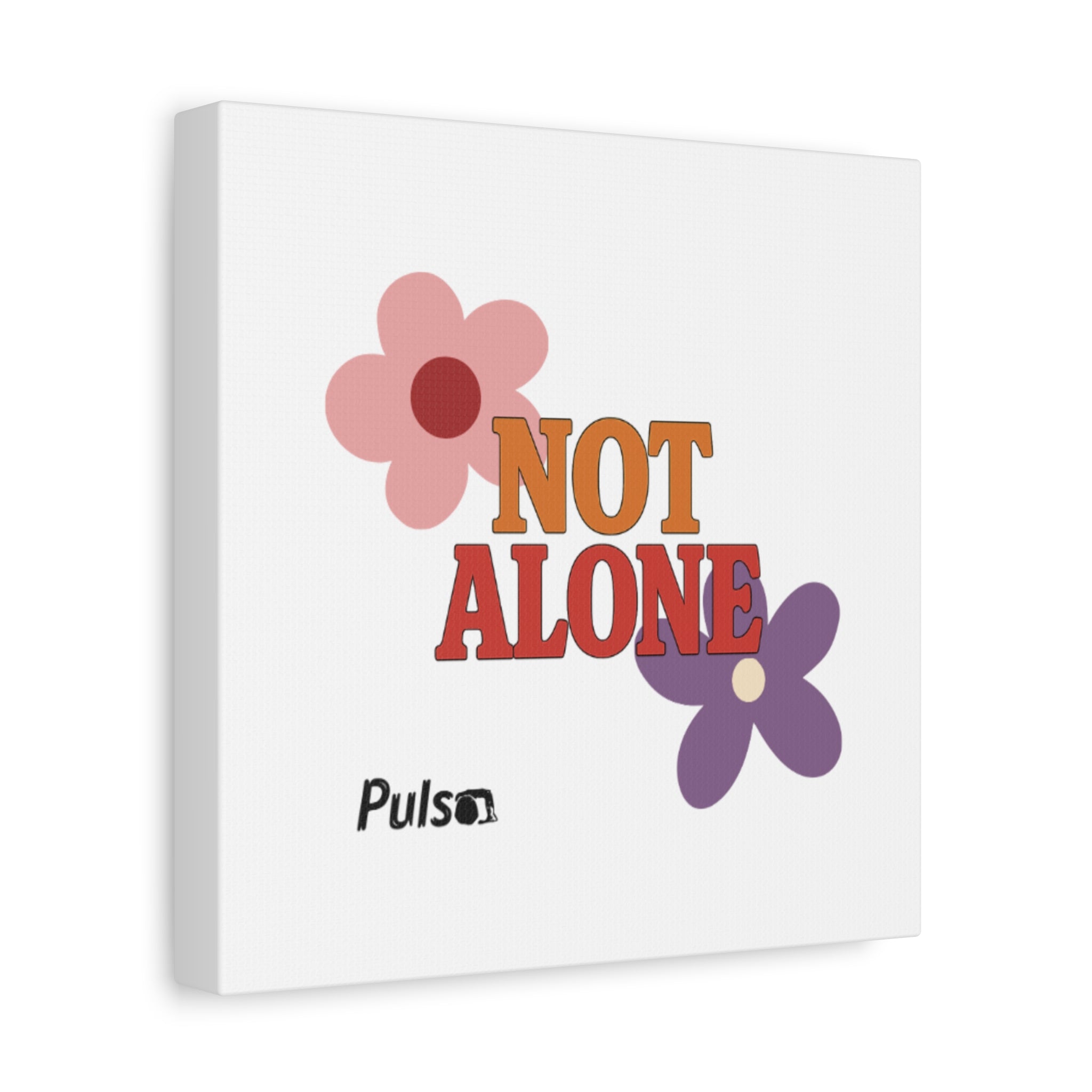 Not Alone Canvas | Christian, Friendship Valentine, Platonic Love