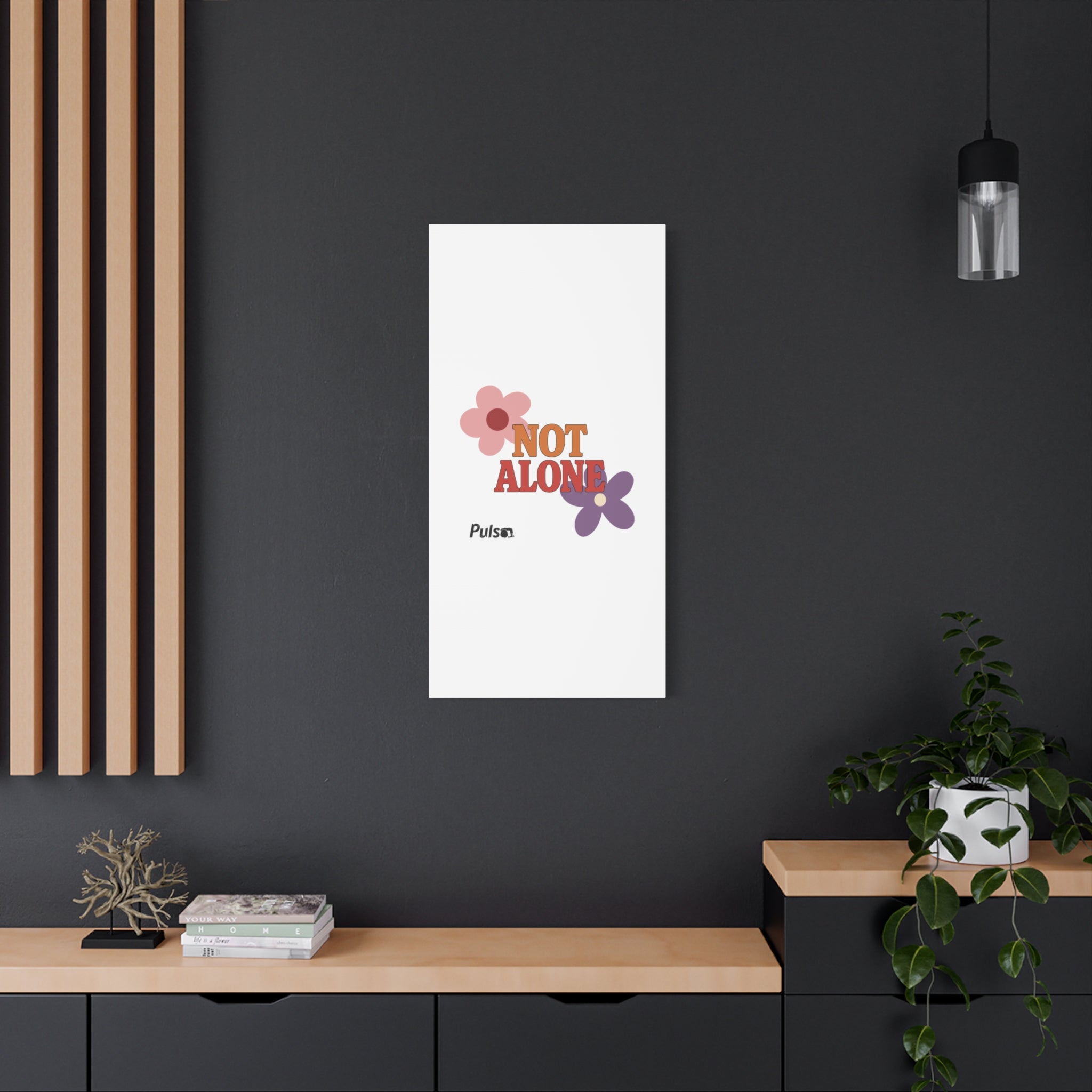 Not Alone Canvas | Christian, Friendship Valentine, Platonic Love