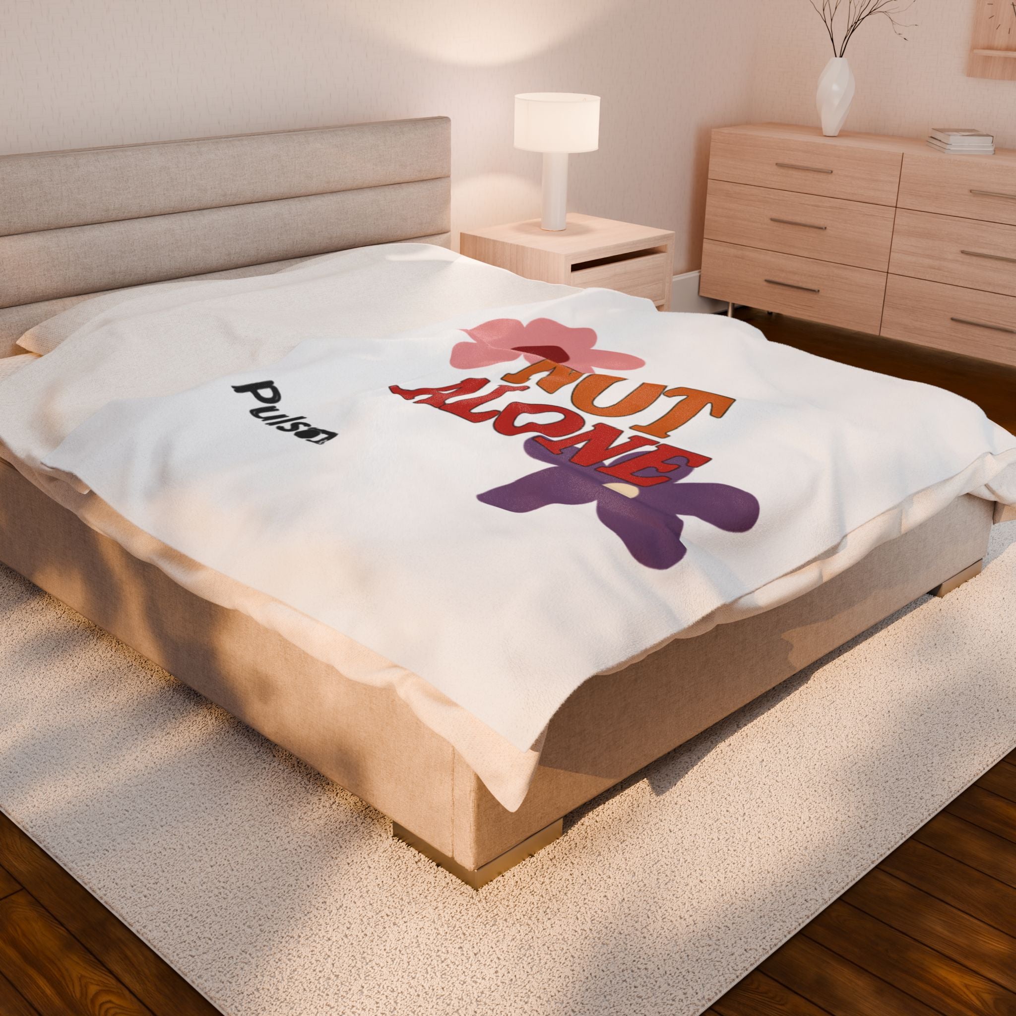 Not Alone Plush Blanket | Christian, Friendship Valentine, Platonic Love