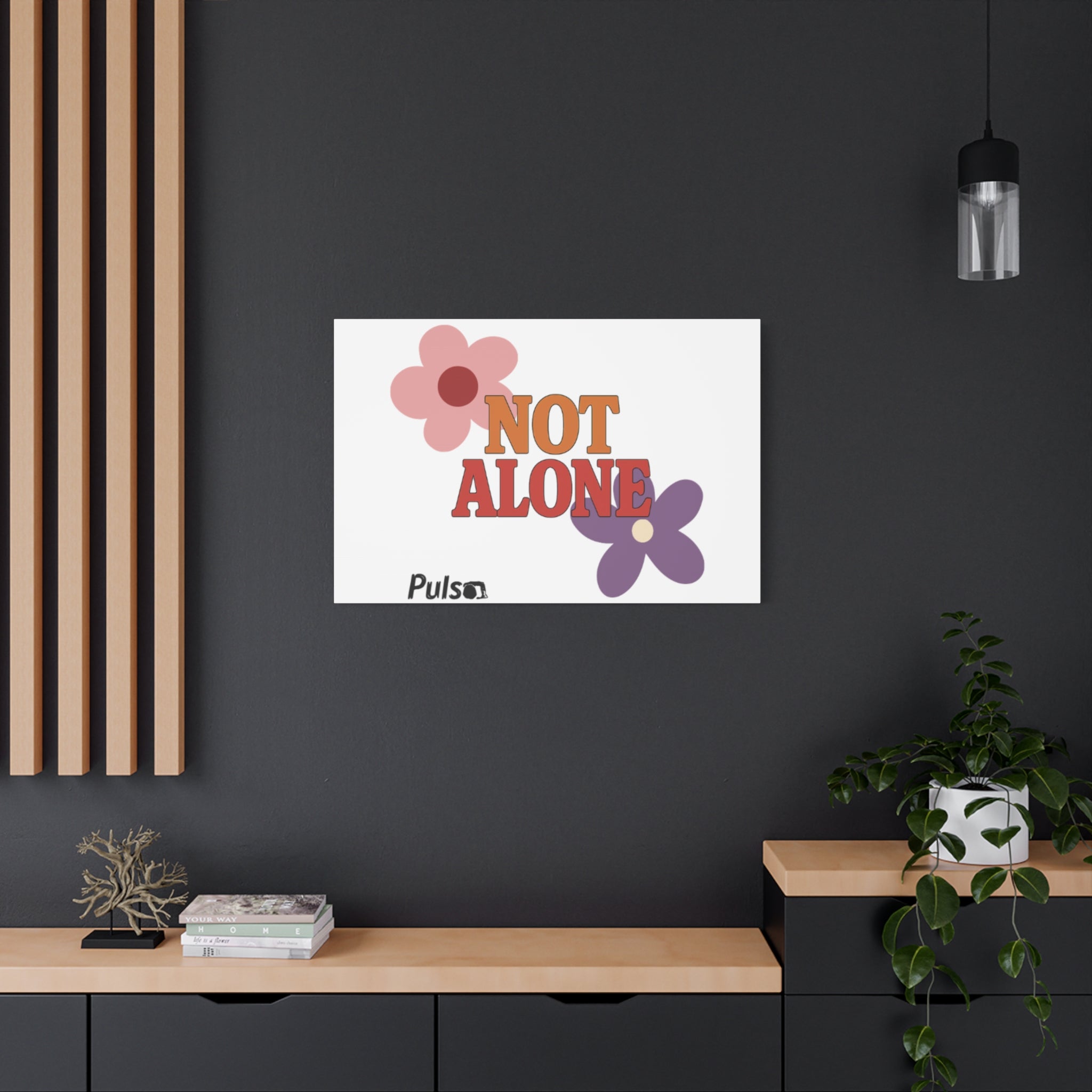 Not Alone Canvas | Christian, Friendship Valentine, Platonic Love