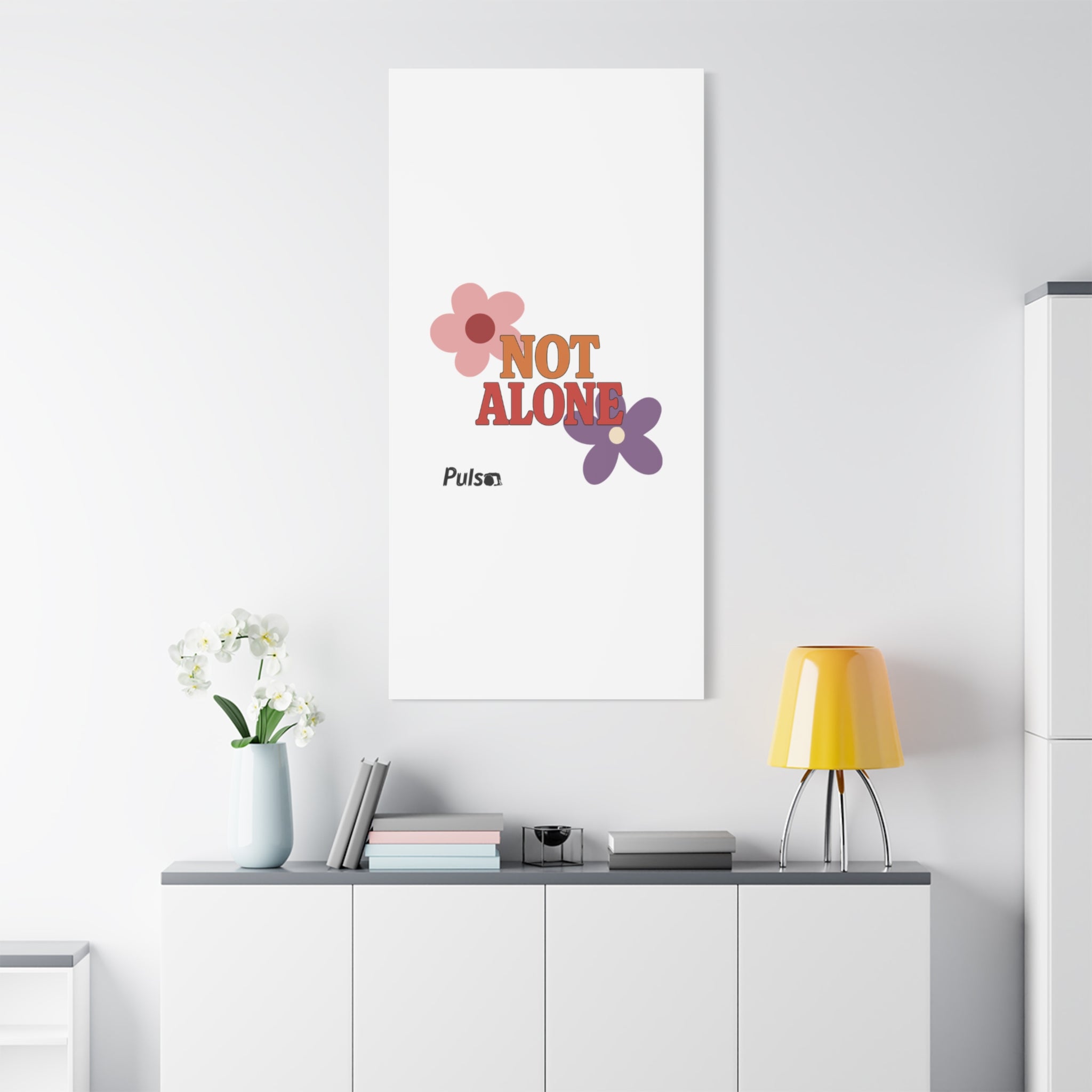 Not Alone Canvas | Christian, Friendship Valentine, Platonic Love