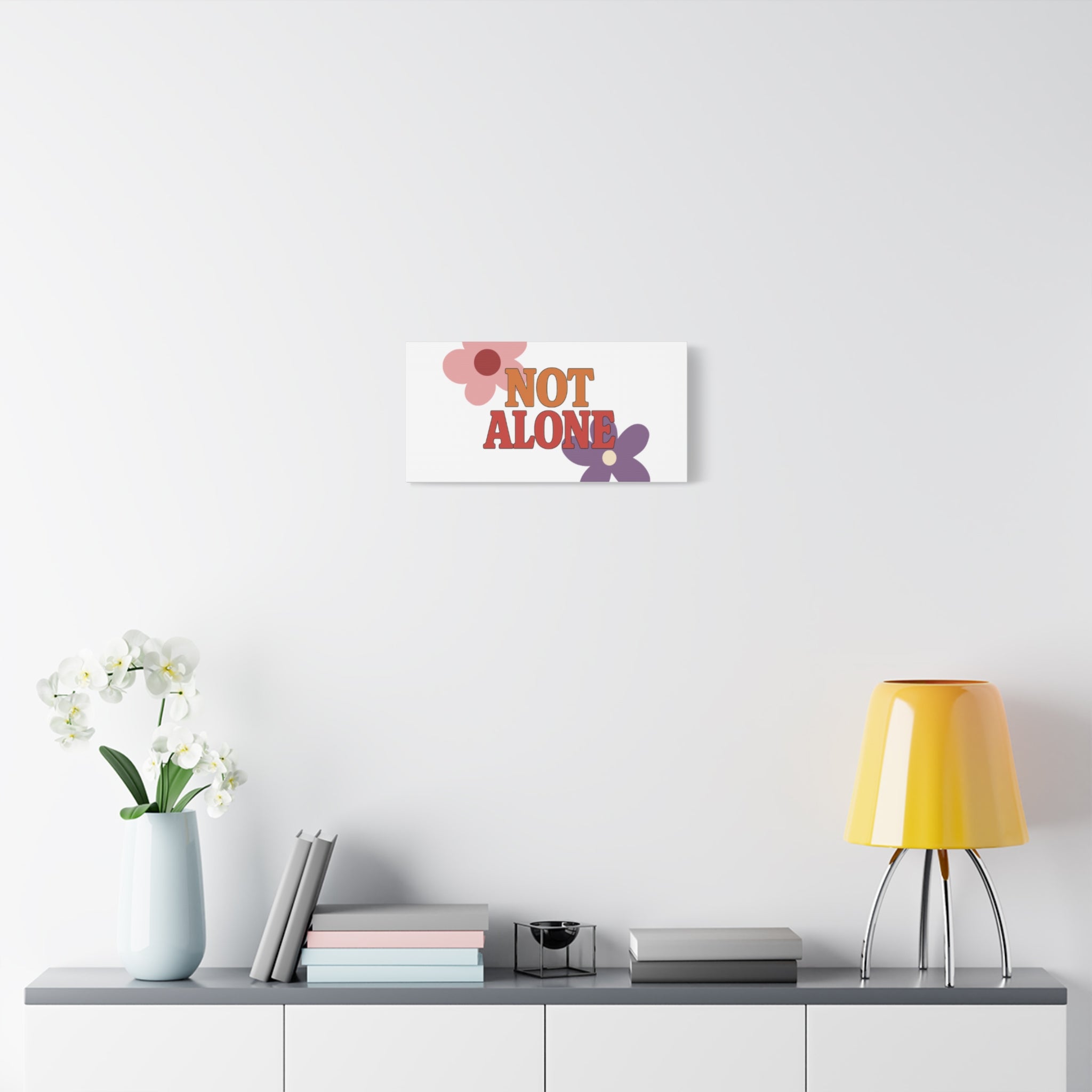 Not Alone Canvas | Christian, Friendship Valentine, Platonic Love