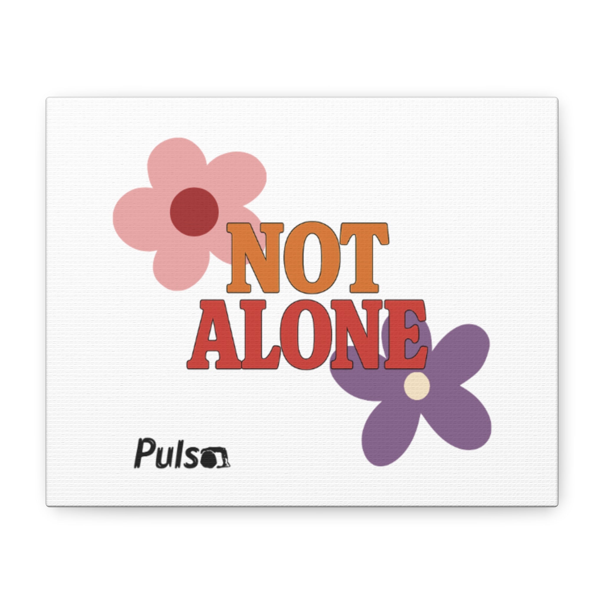 Not Alone Canvas | Christian, Friendship Valentine, Platonic Love
