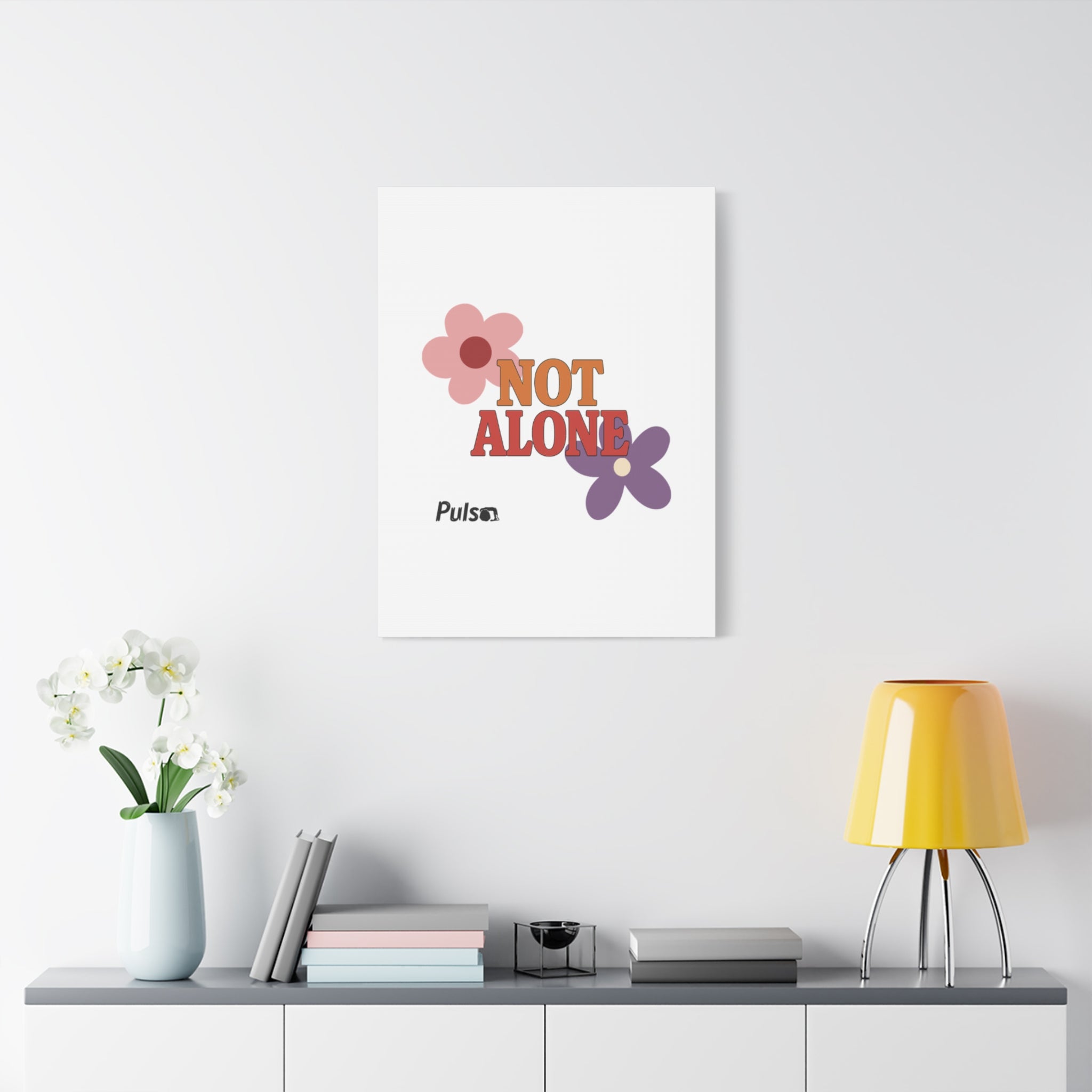 Not Alone Canvas | Christian, Friendship Valentine, Platonic Love